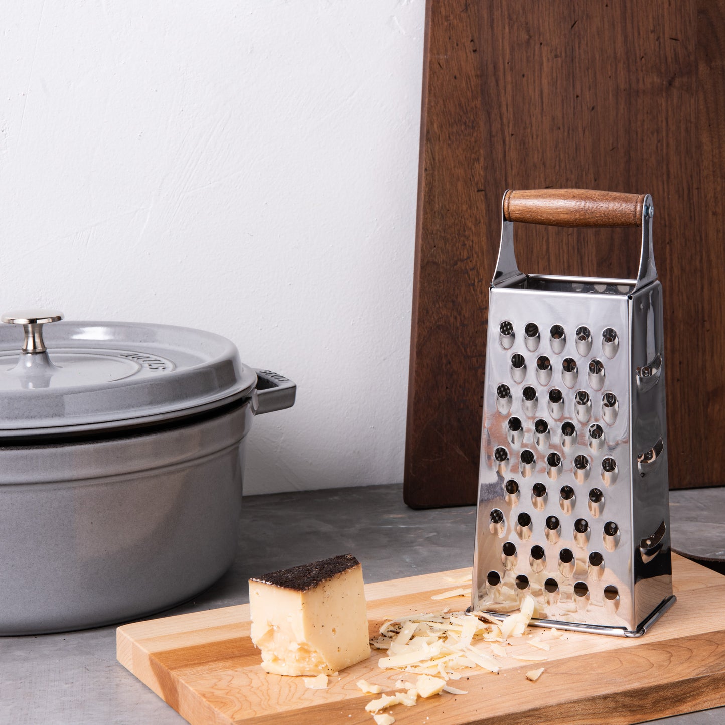 walnut handled cheese grater
