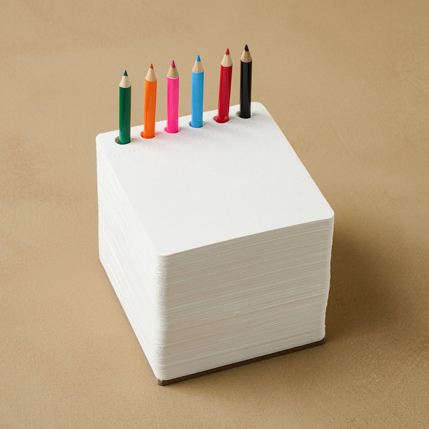 Jotblock sketch pad with colored pencils