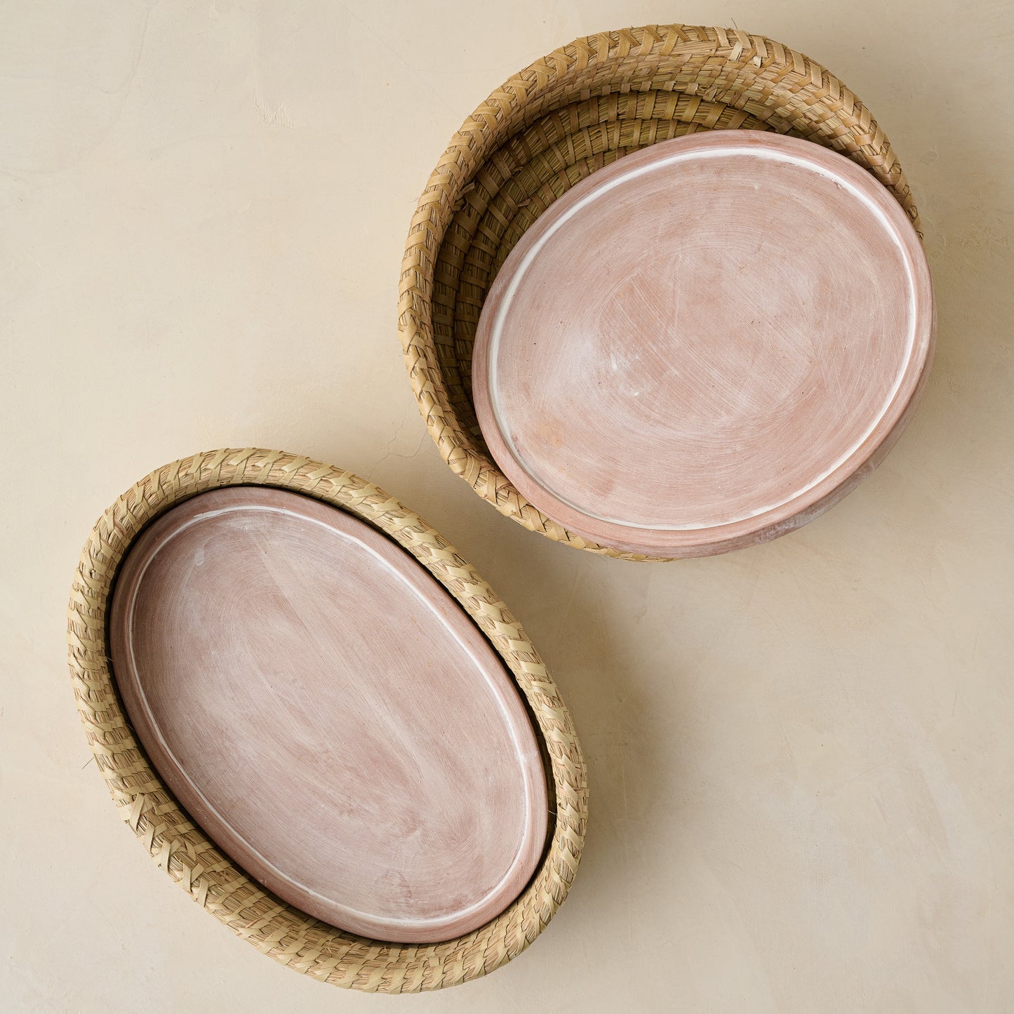 Terracotta Bread Warmer oval and round