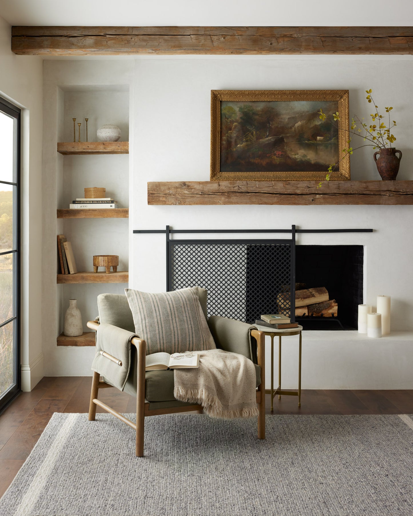Ashby Slate Ivory Rug in room