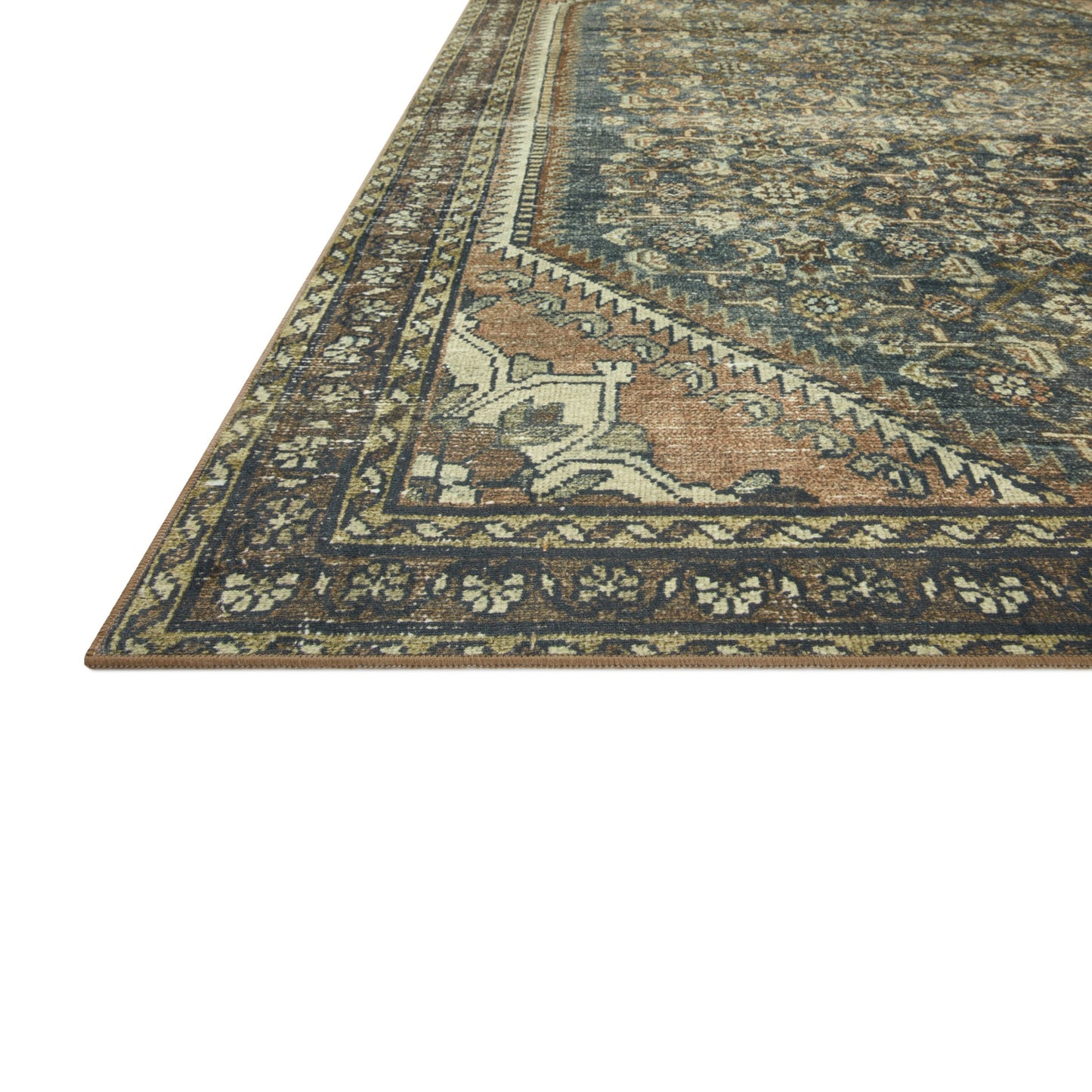 Banks Denim Clay Rug corner