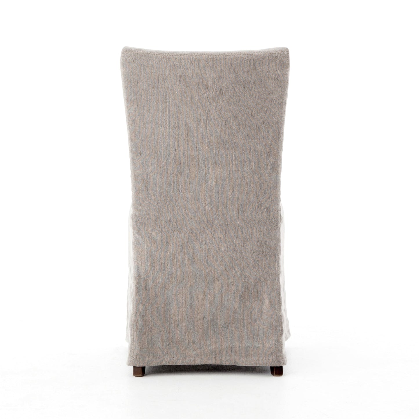 Brynn light grey slip-covered dining chair for magnolia
