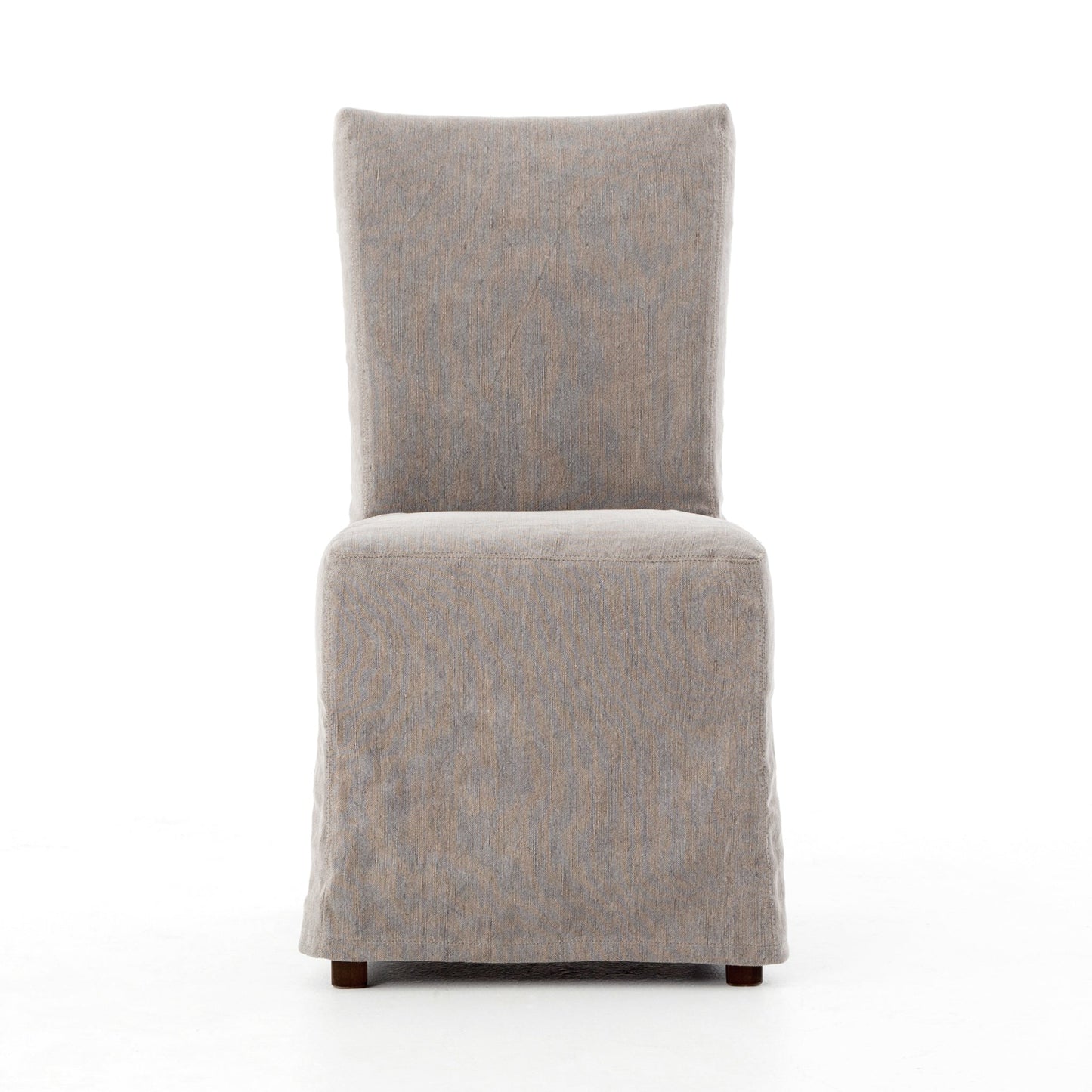 Brynn light grey slip-covered dining chair for magnolia