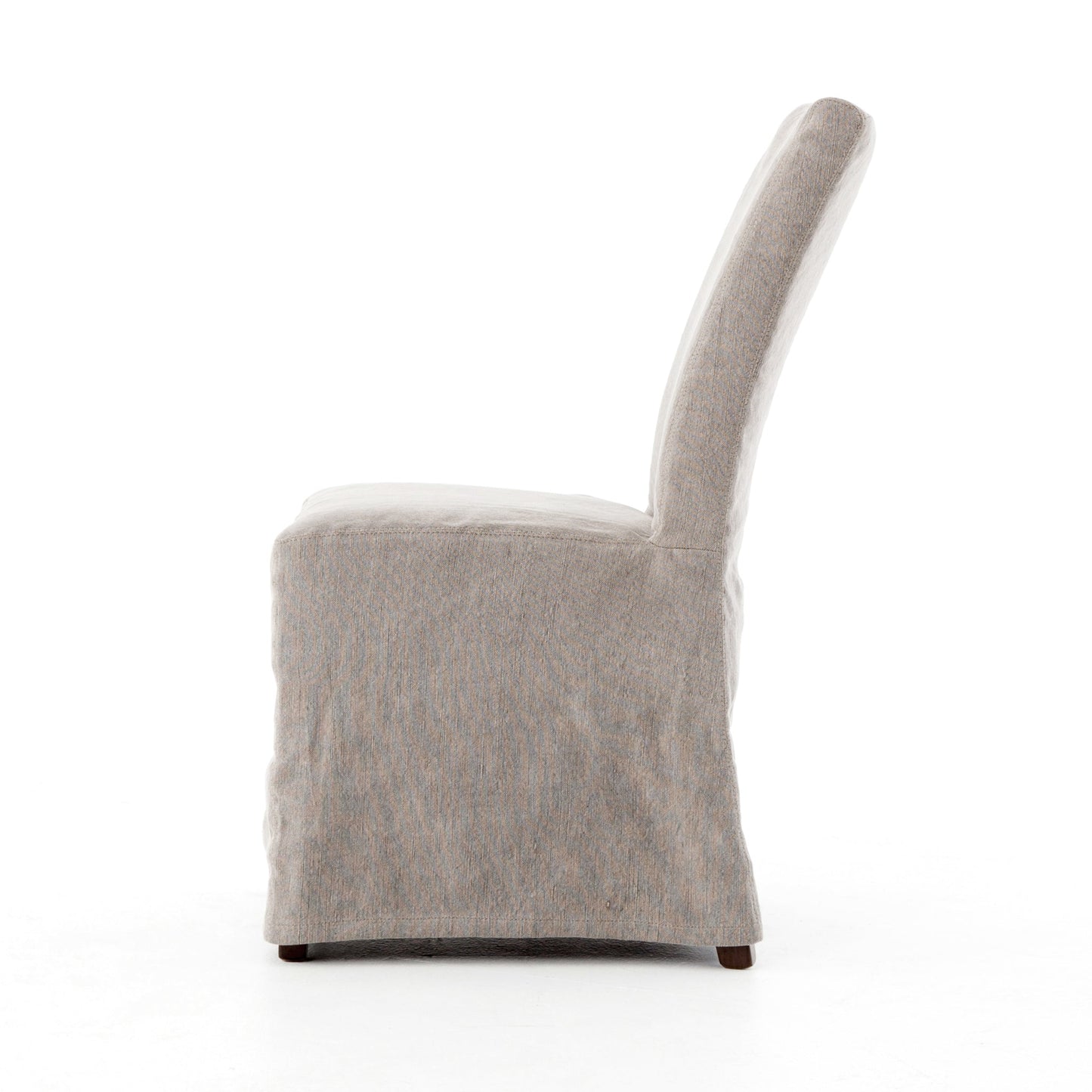 Brynn light grey slip-covered dining chair for magnolia