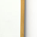 large rectangular brass framed floor mirror