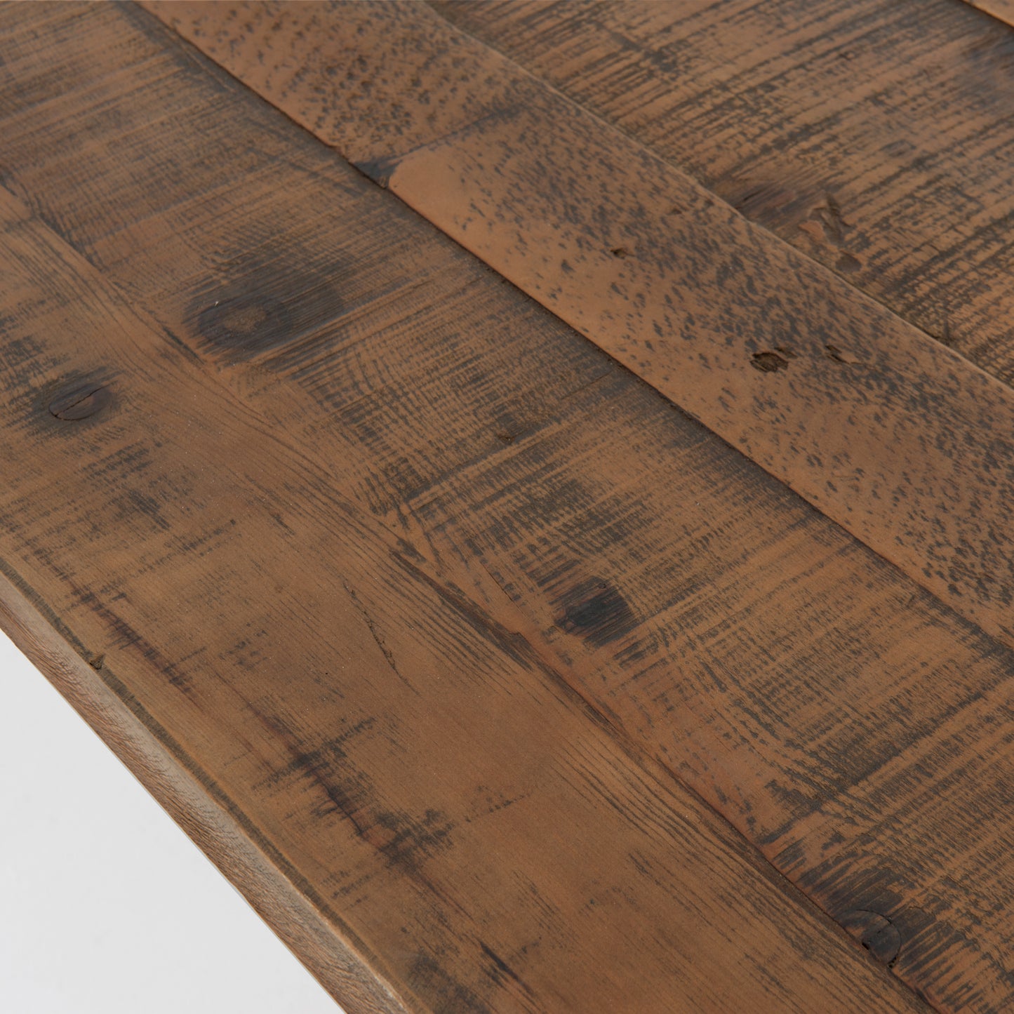 traditional wooden trestle base dining table