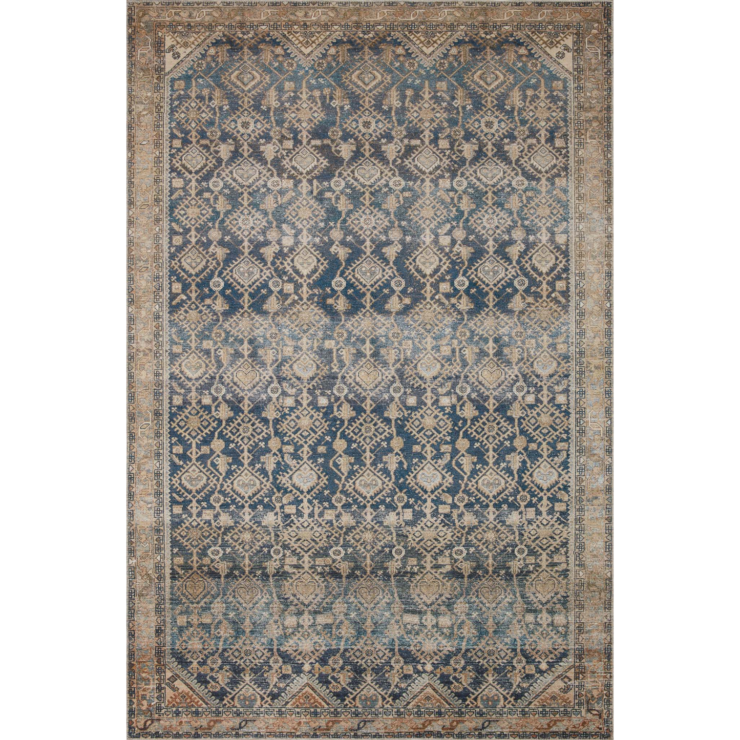 Lenna Indigo Natural Rug