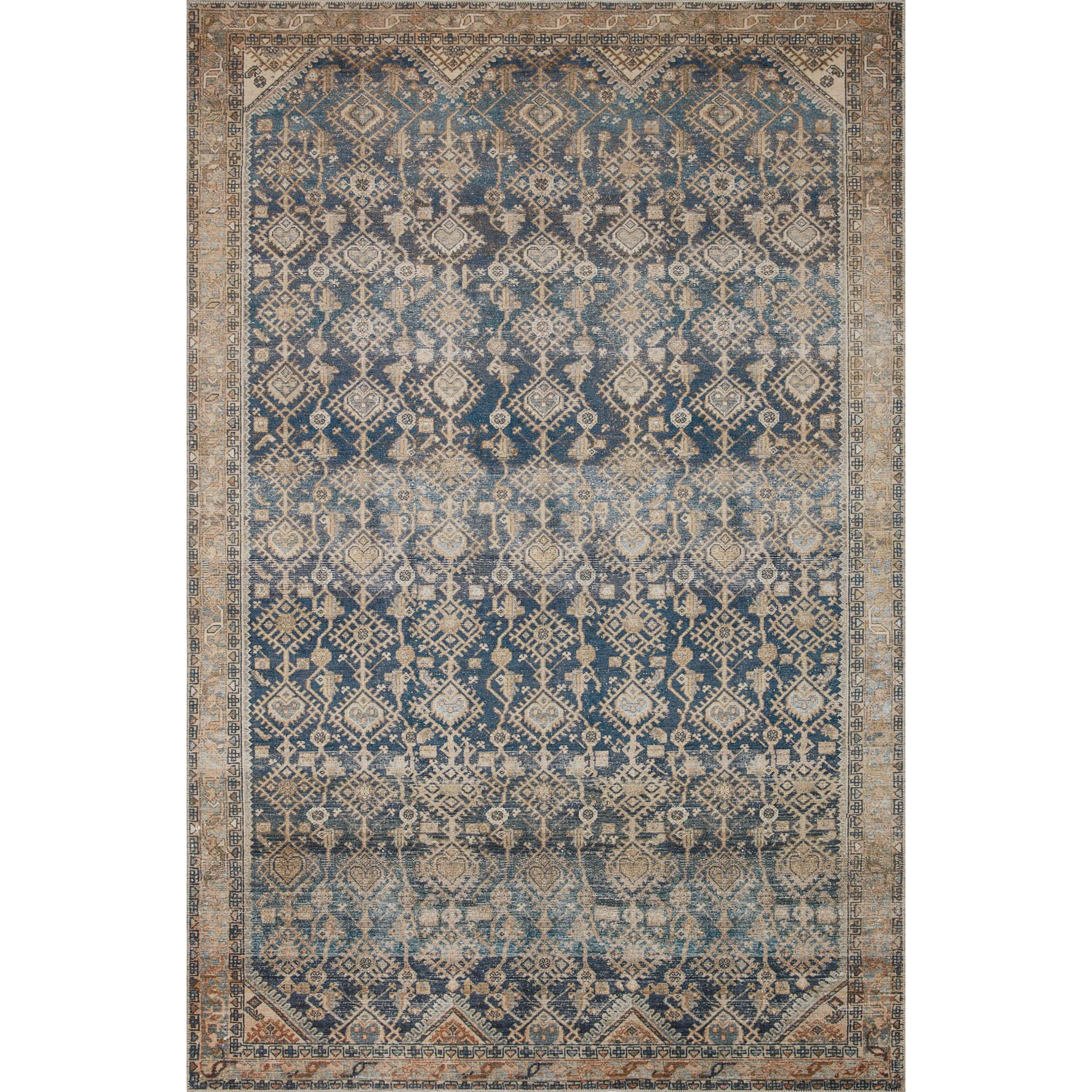 Lenna Indigo Natural Rug