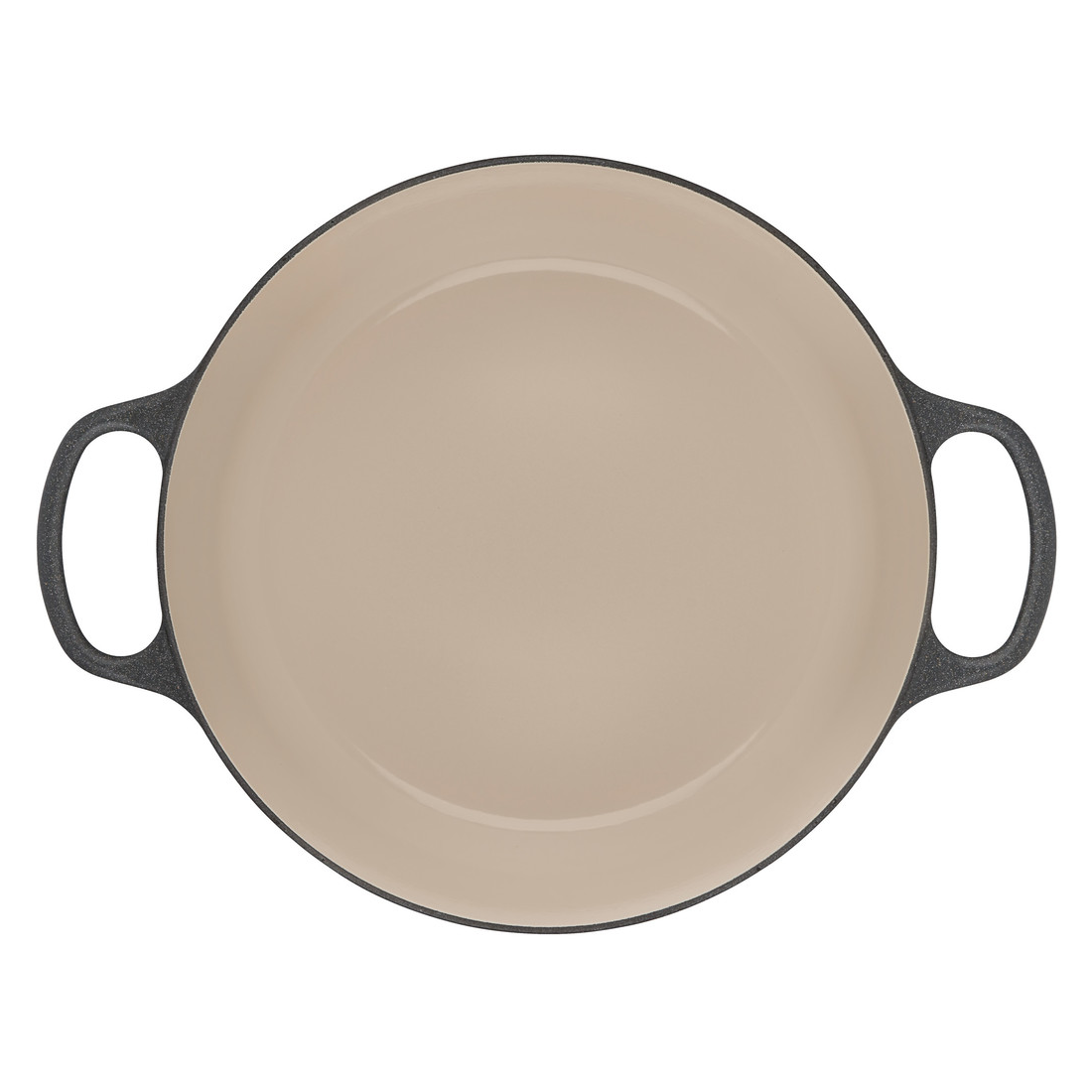 le creuset enameled cast iron braiser in stone