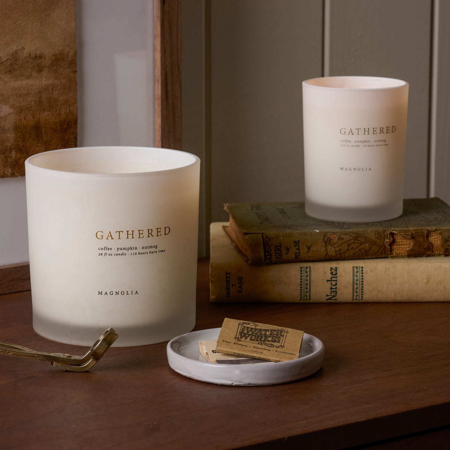 Magnolia Gathered Candle