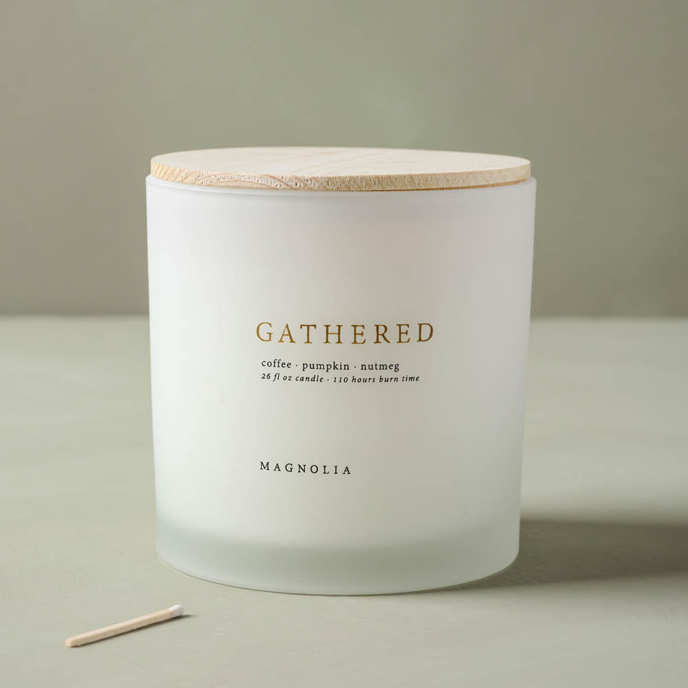 Magnolia Gathered Candle