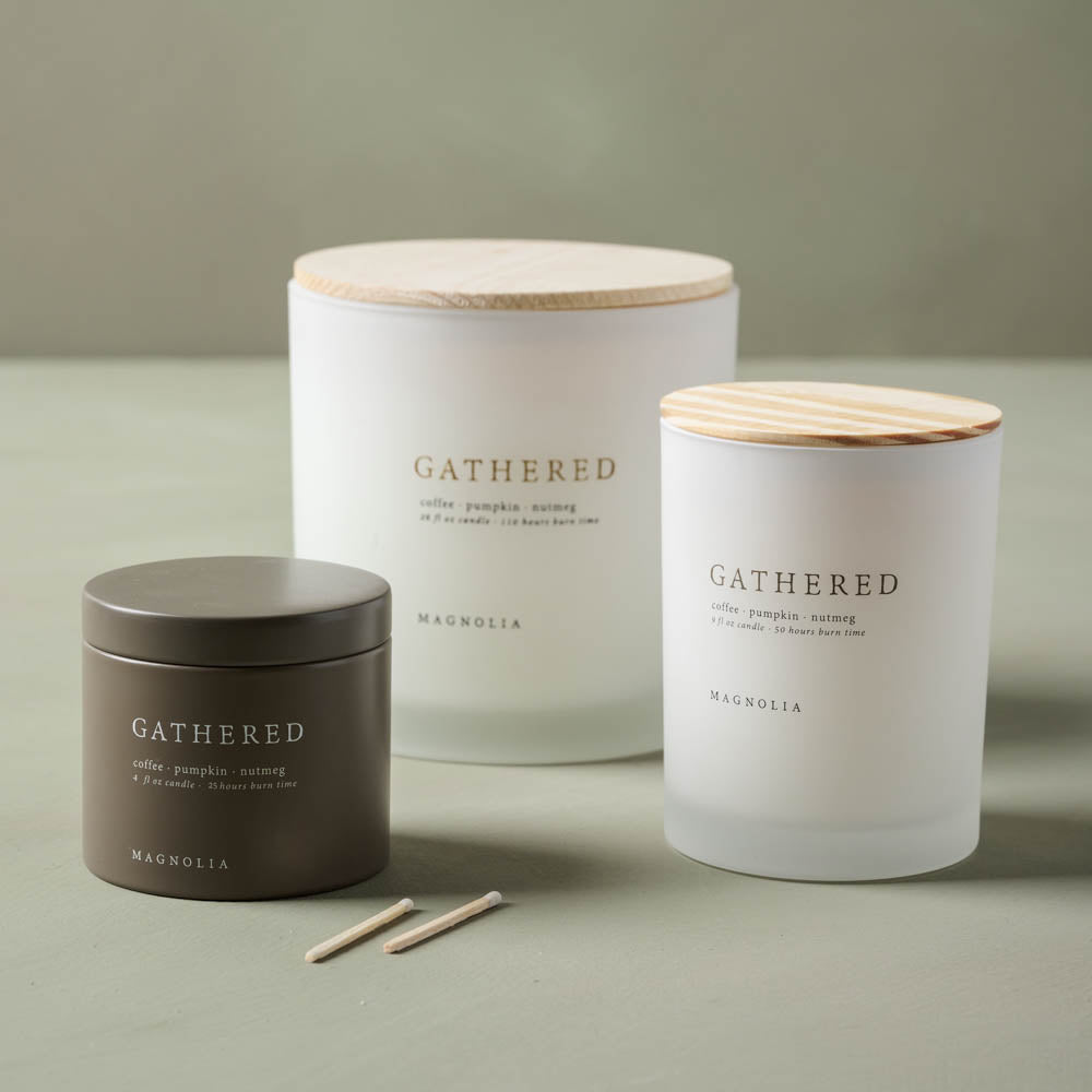Magnolia Gathered Candle