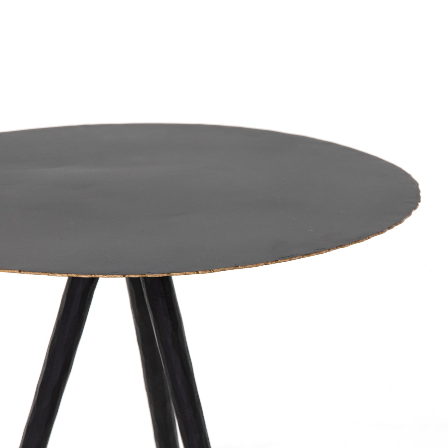 modern metal tripod end table