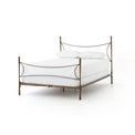 vivienne brass finished metal bed frame for magnolia