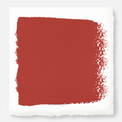 Bright red with flame orange notes interior paint named hopscotch