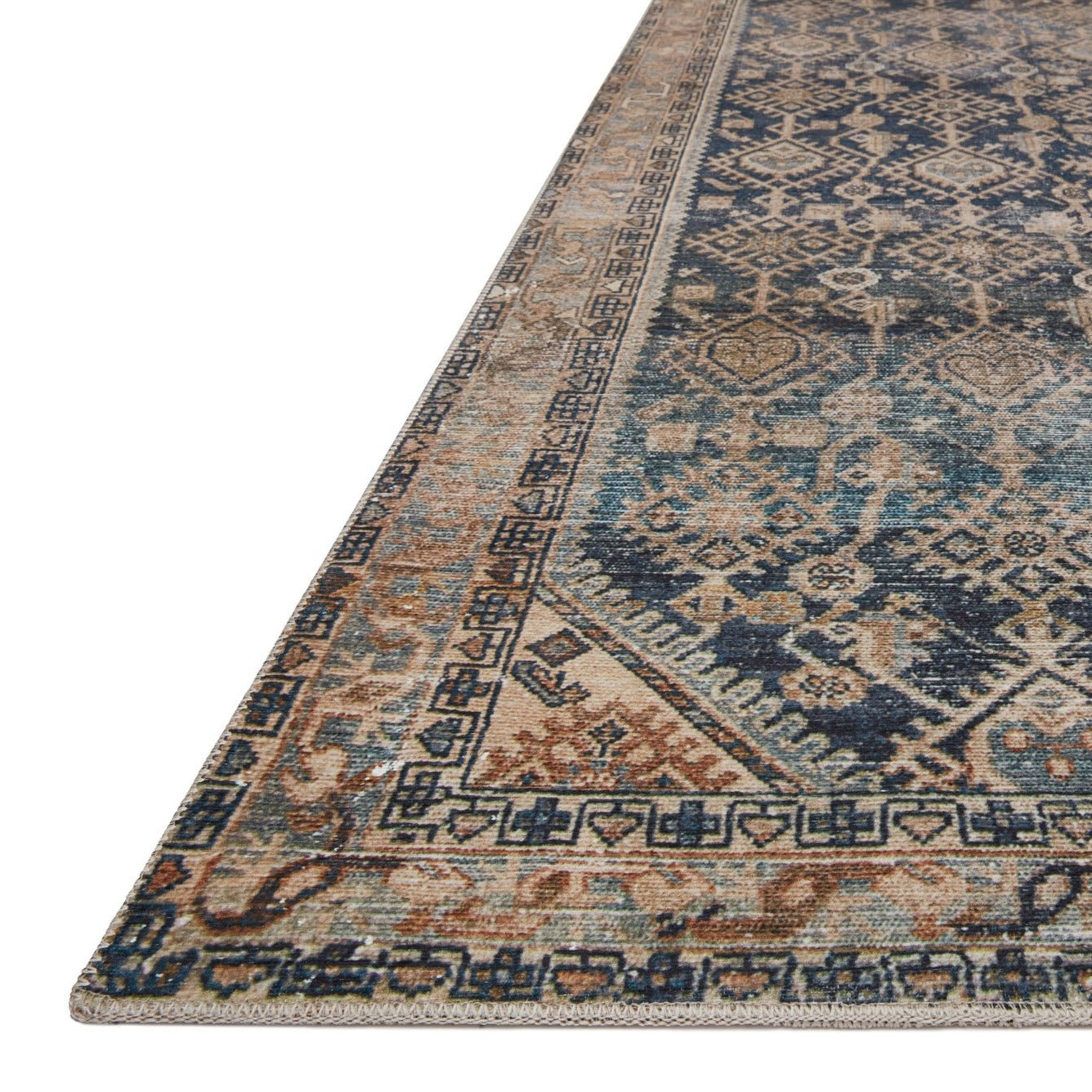 Lenna Indigo Natural Rug