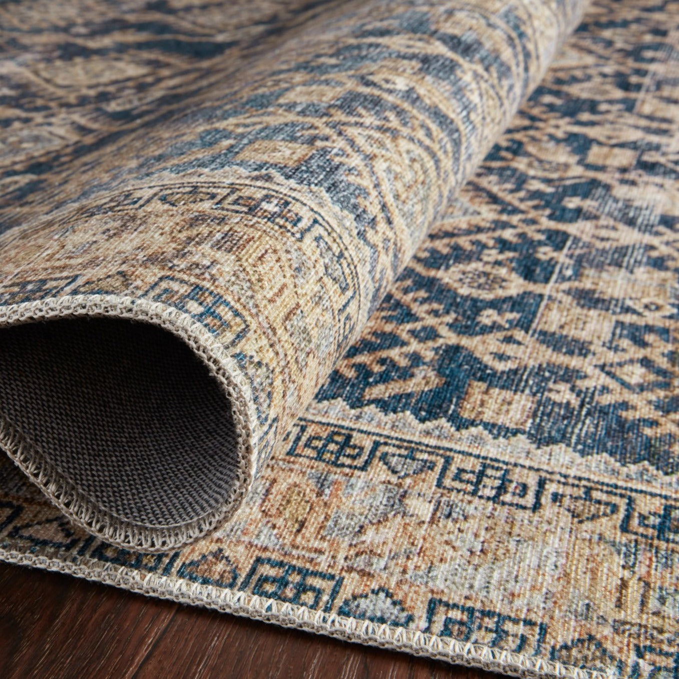 Lenna Indigo Natural Rug