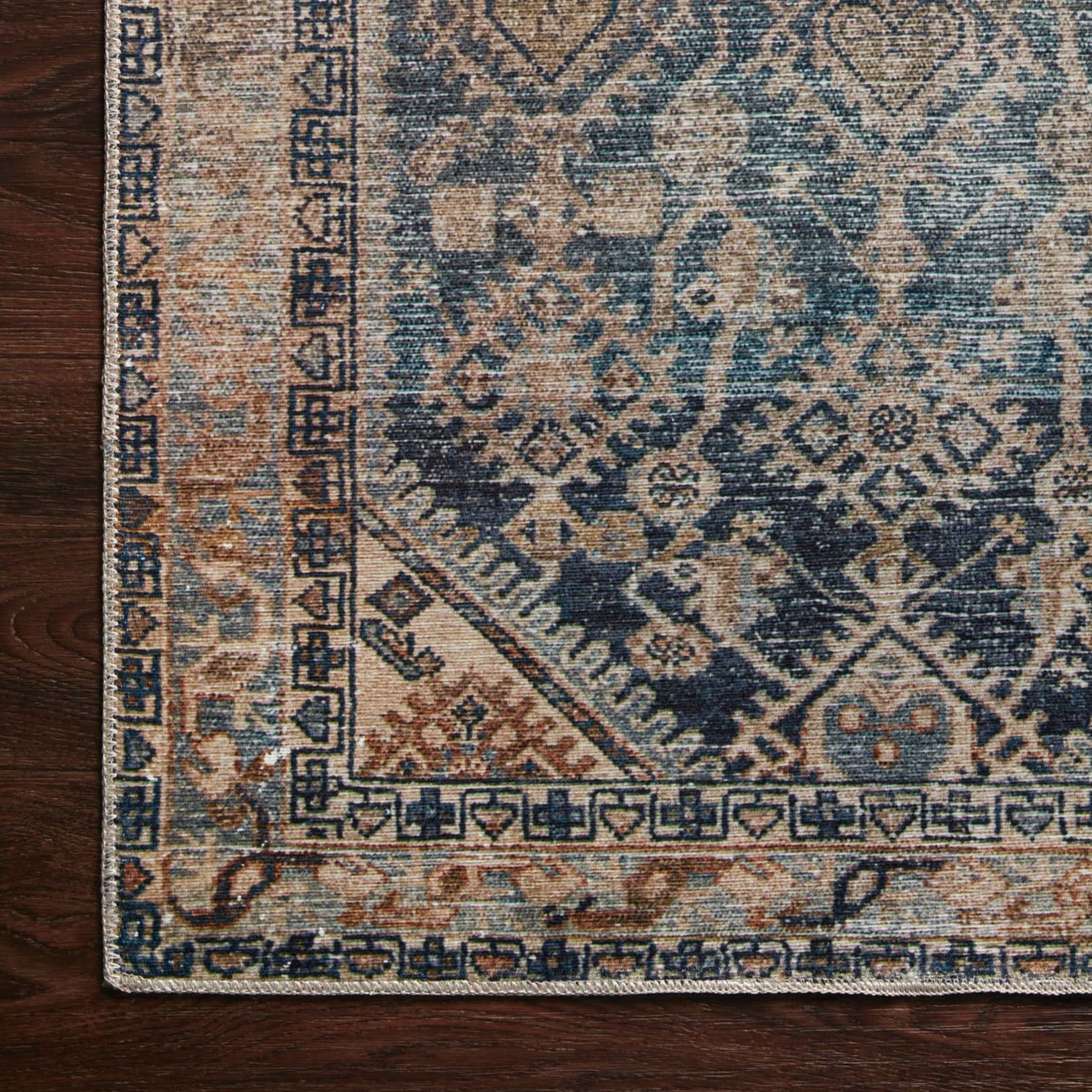 Lenna Indigo Natural Rug