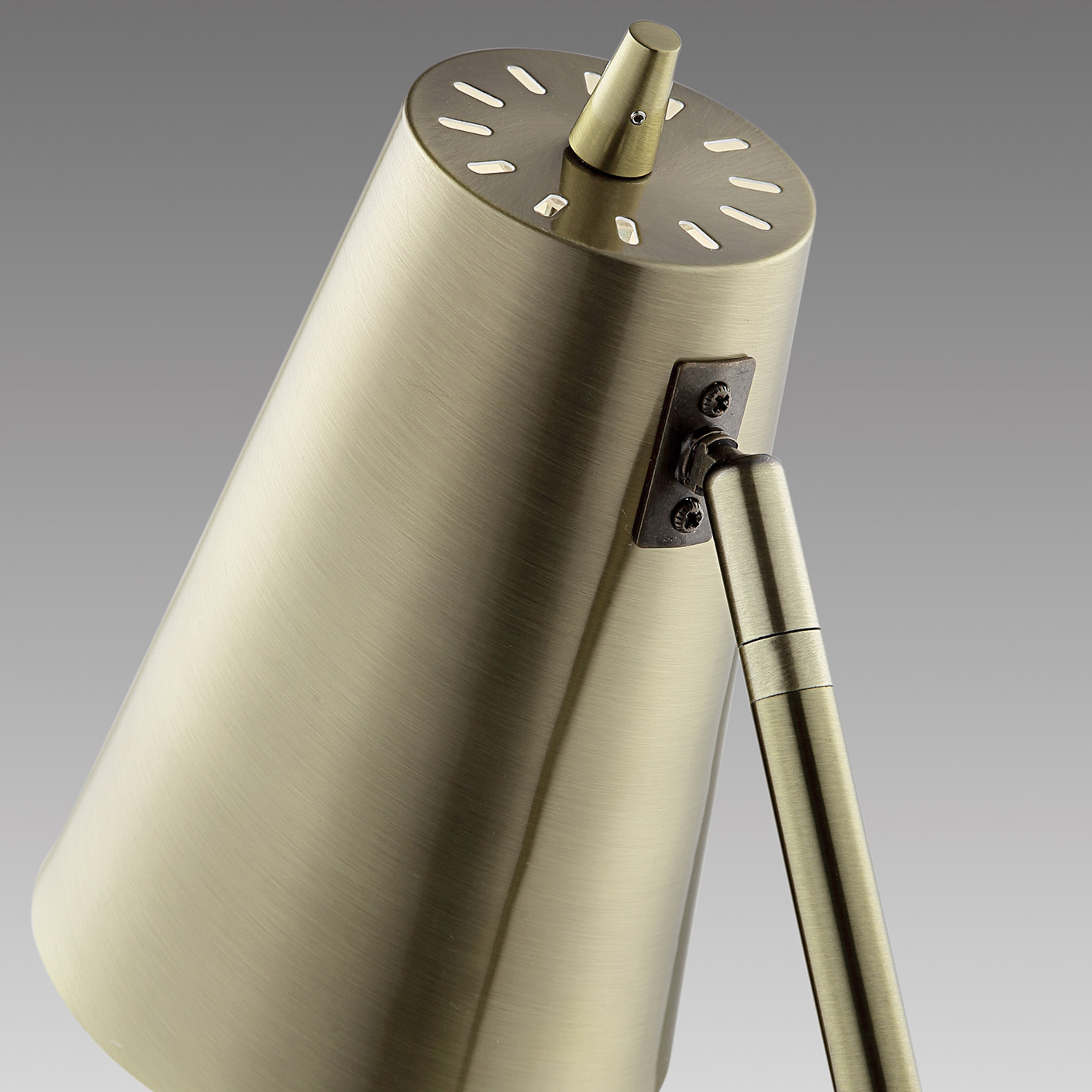 brass metal task floor lamp