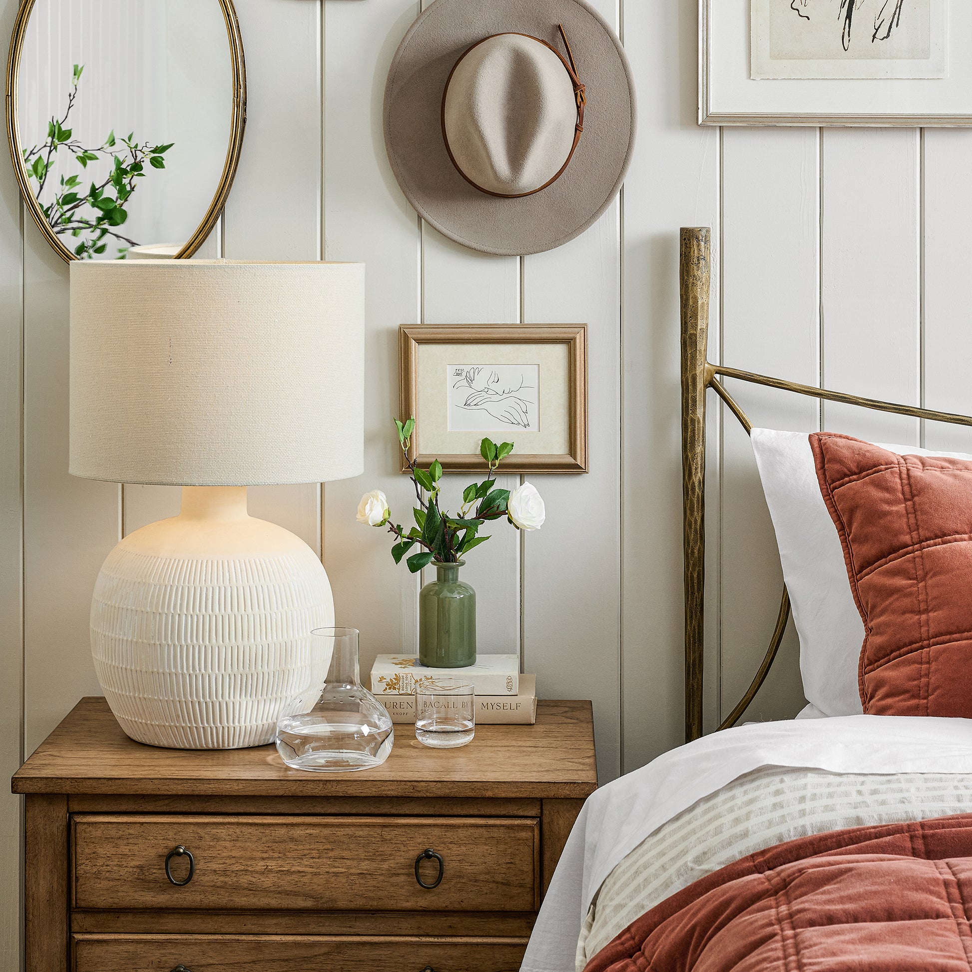 Angora + Oatmeal Stripe Linen Cotton Duvet