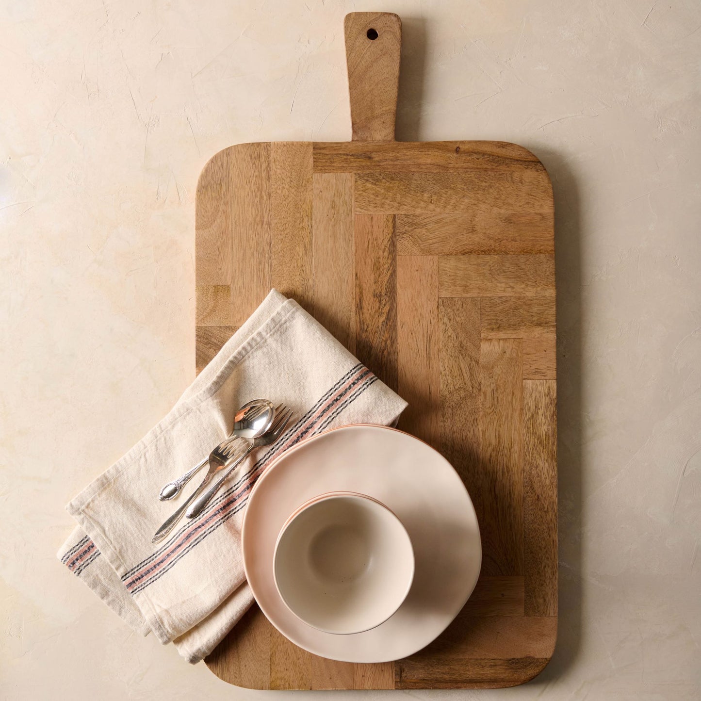 magnolia herringbone serving board