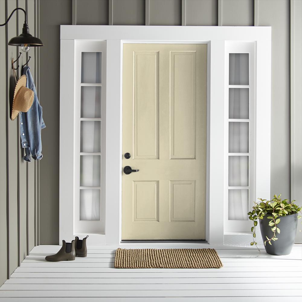 Pale yellow with beige hues paint