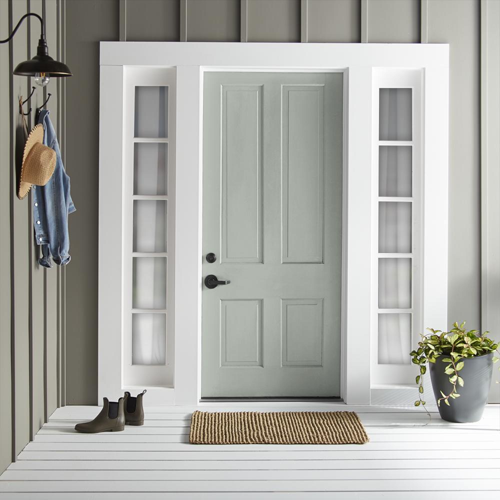 light mid-tone gray exterior paint