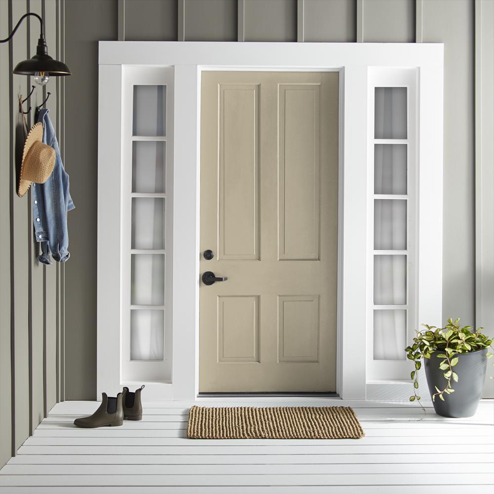 Tan and beige with notes of honey exterior paint