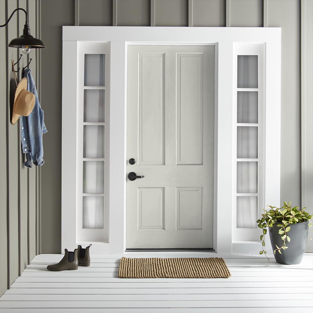 Warm white with a light beige tint exterior paint