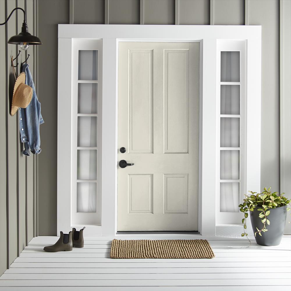 A bleached beige exterior paint