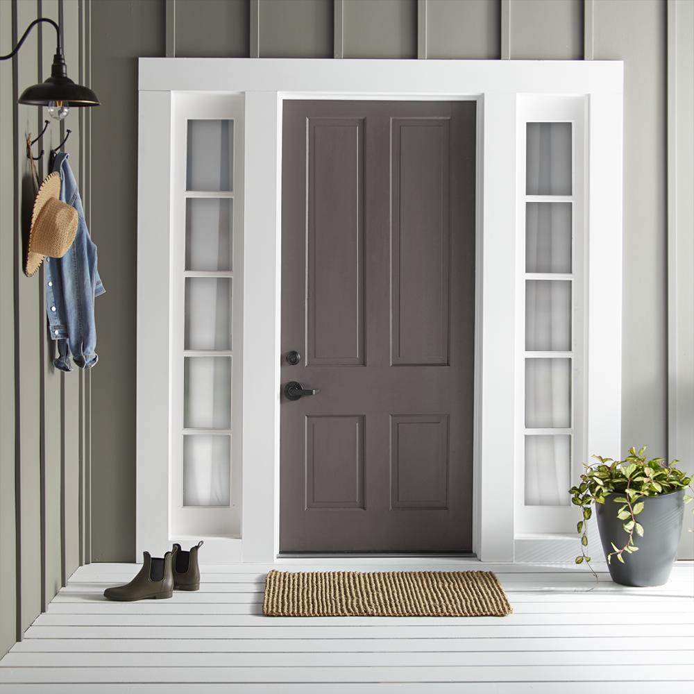 Deep haze gray with silver notes exterior paint