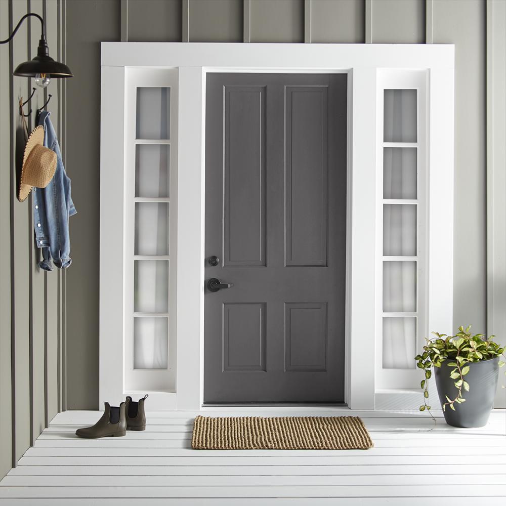 Almost black with green undertones exterior paint