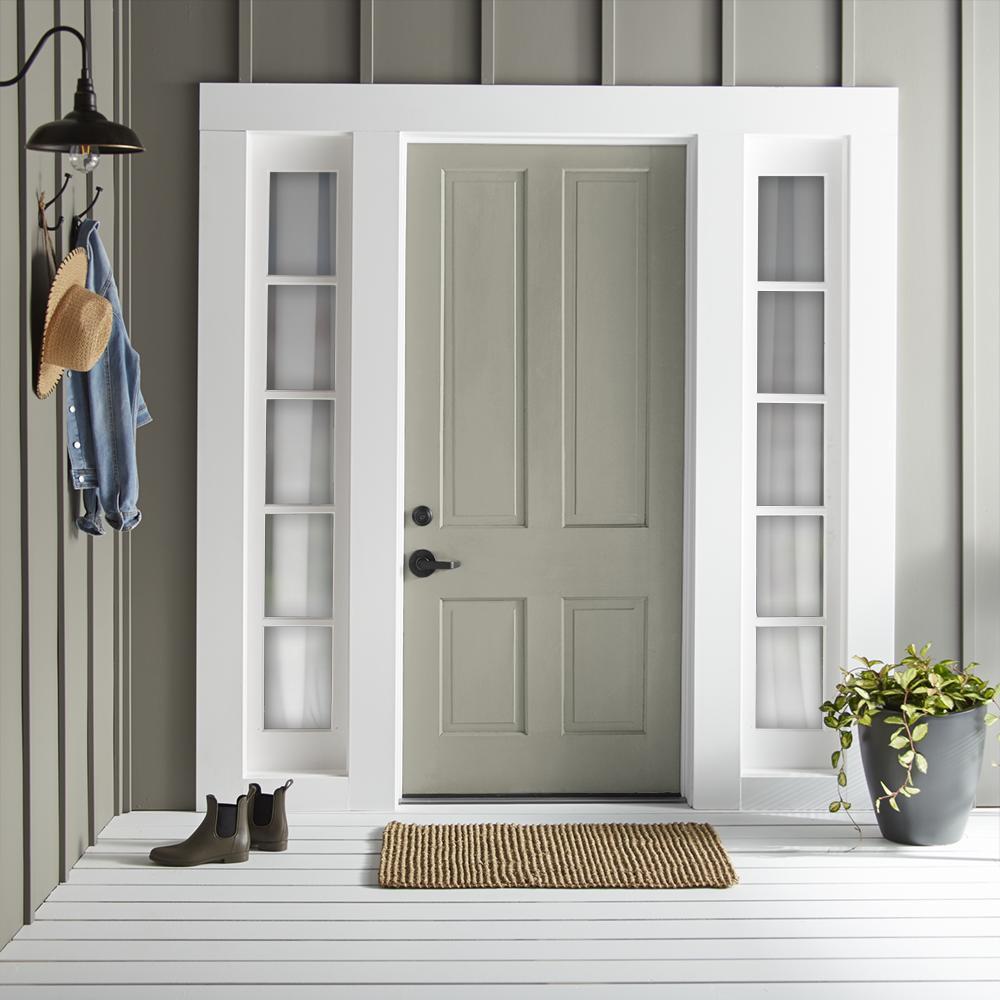 Cloudy hazel mixed with oatmeal beige exterior paint