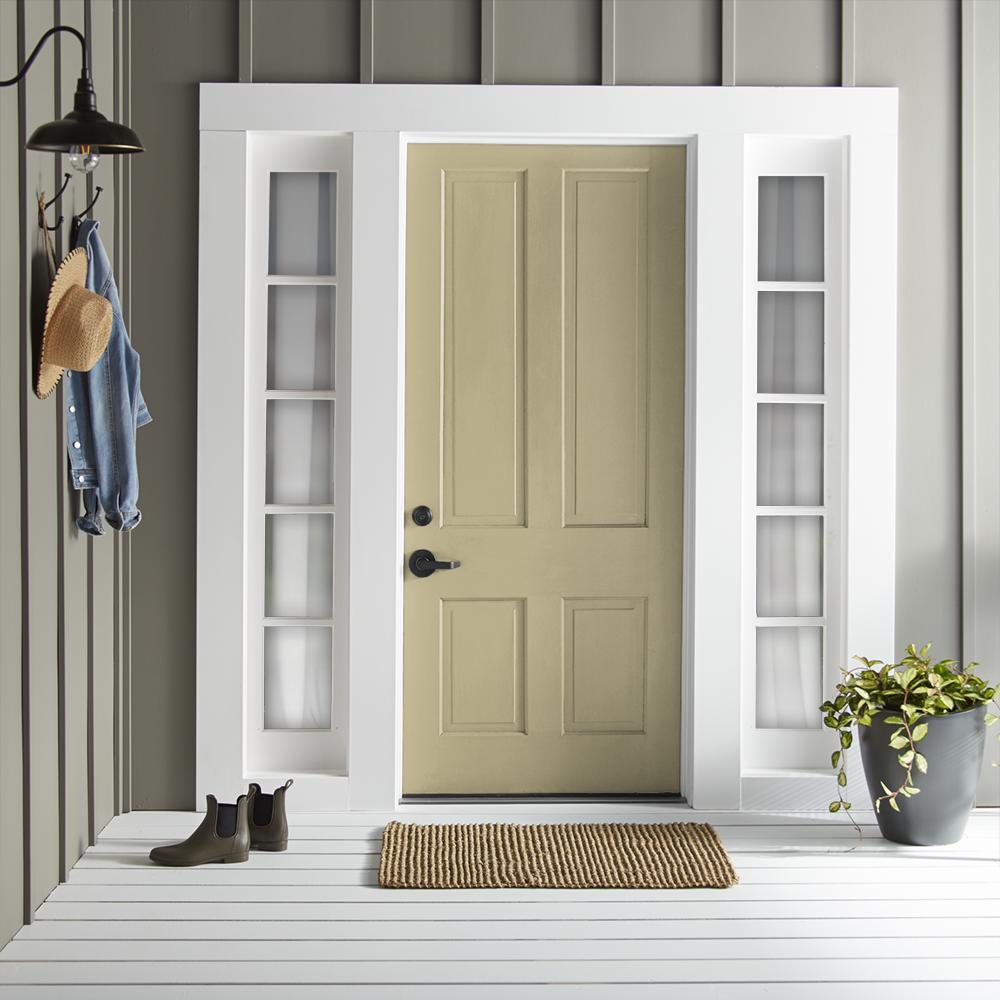 Light sandy gold exterior paint