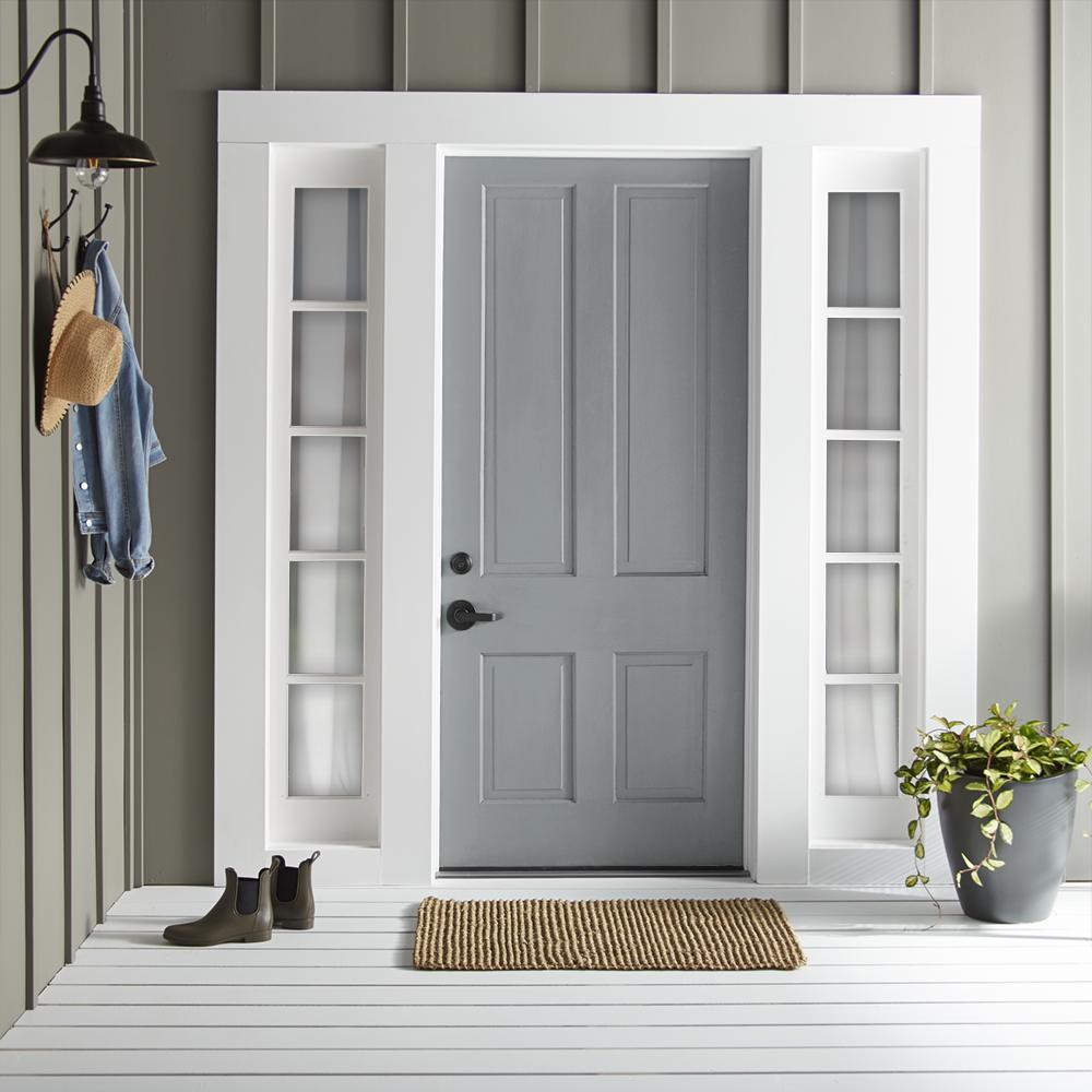Deep cement gray exterior paint