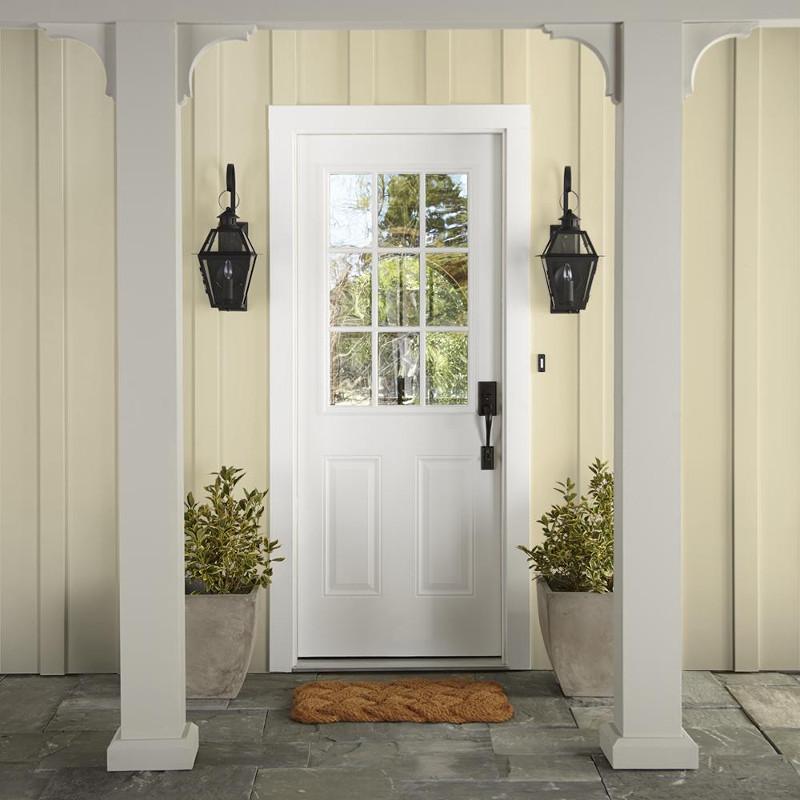 Pale yellow with beige hues paint