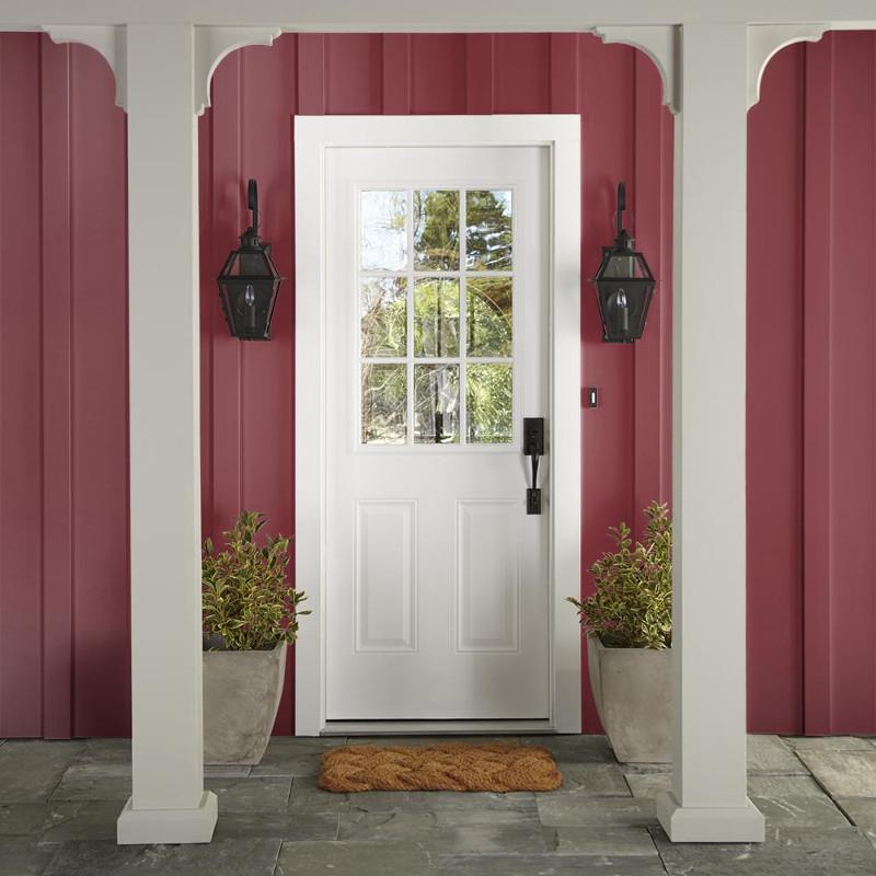 Farmhouse red exterior paint