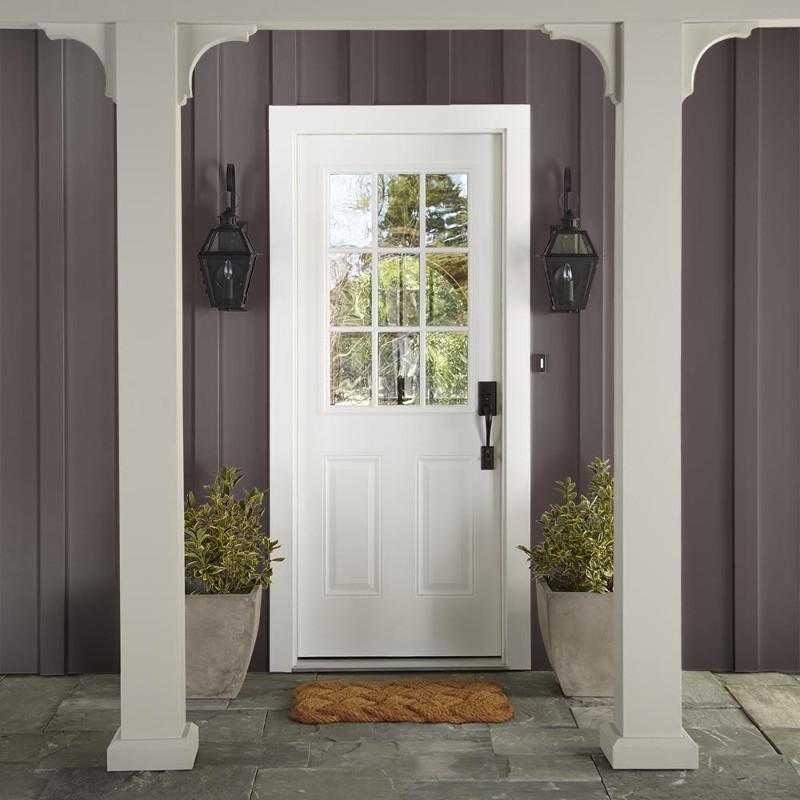 Dark cocoa and cedar brown exterior paint