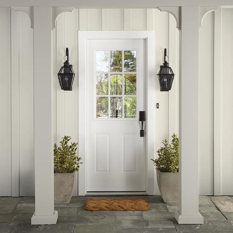 A bleached beige exterior paint