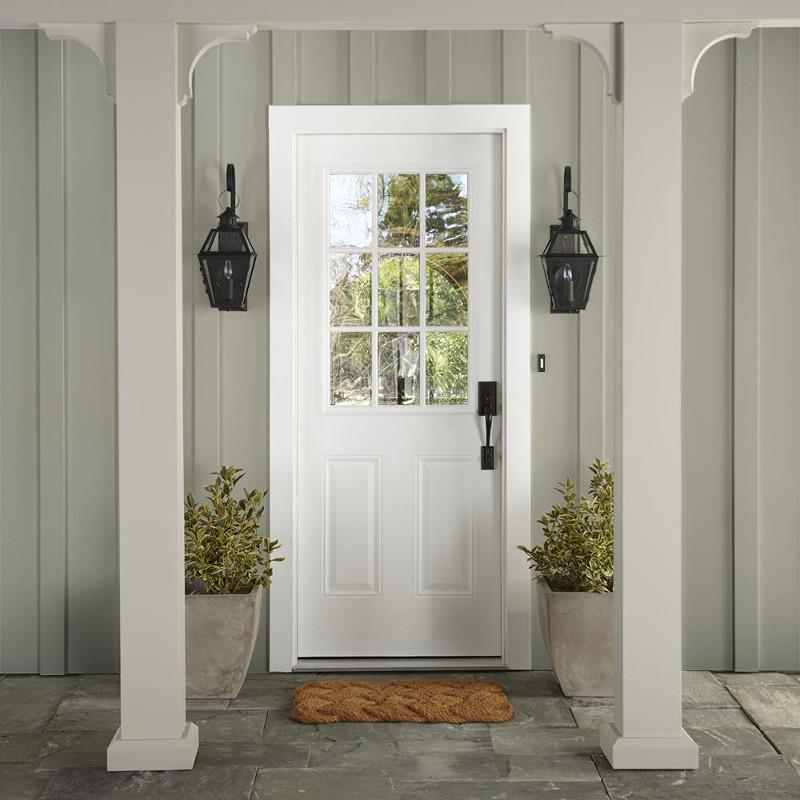 Cloudy hazel mixed with oatmeal beige exterior paint