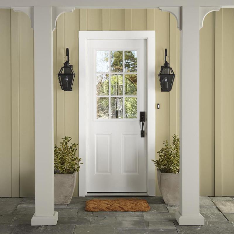 Light sandy gold exterior paint