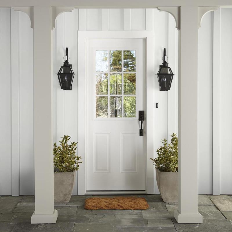 A pure white exterior paint