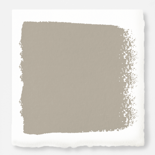 A soft French gray door and cabinet paint named drawing room
