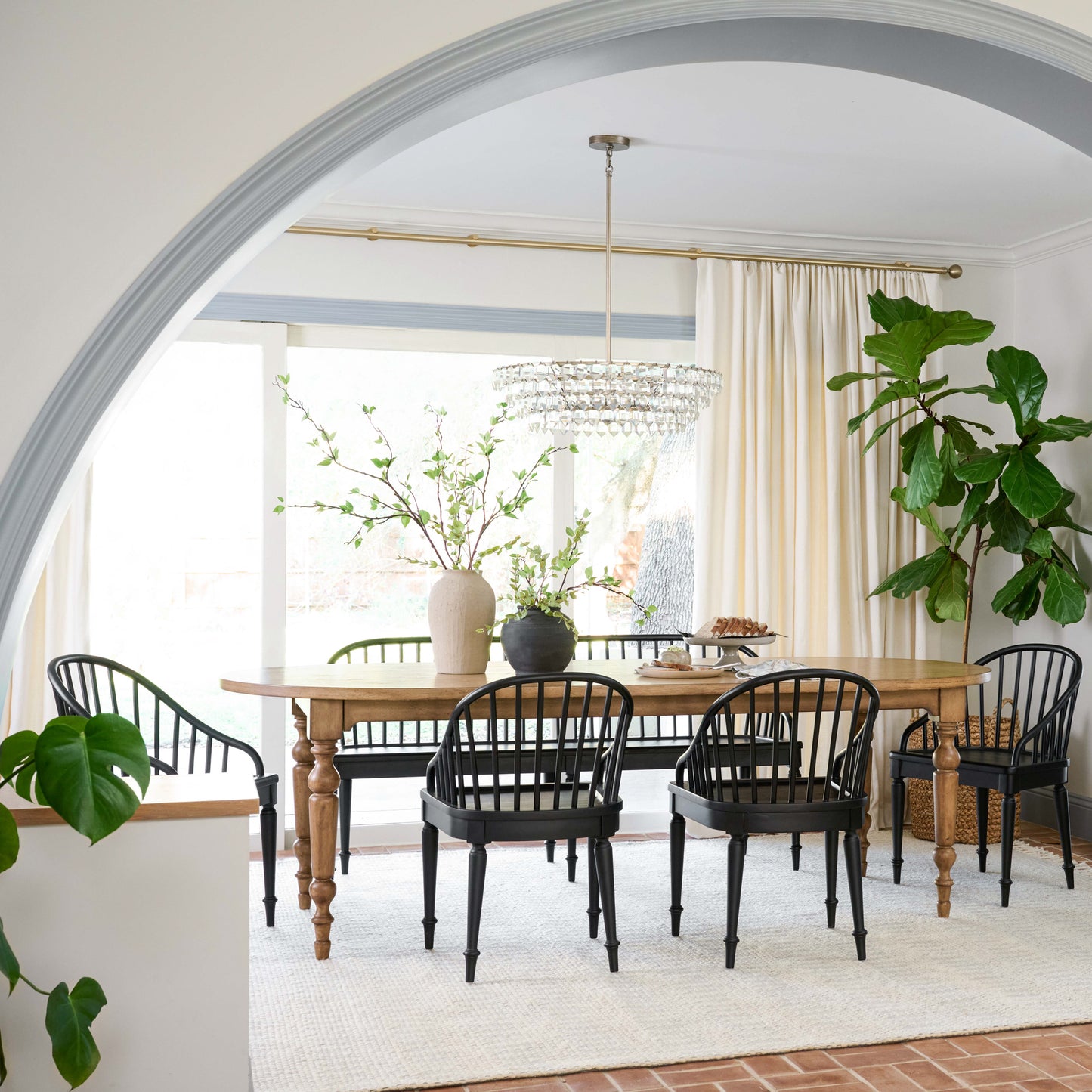 Carlotta Dining Table in dining room