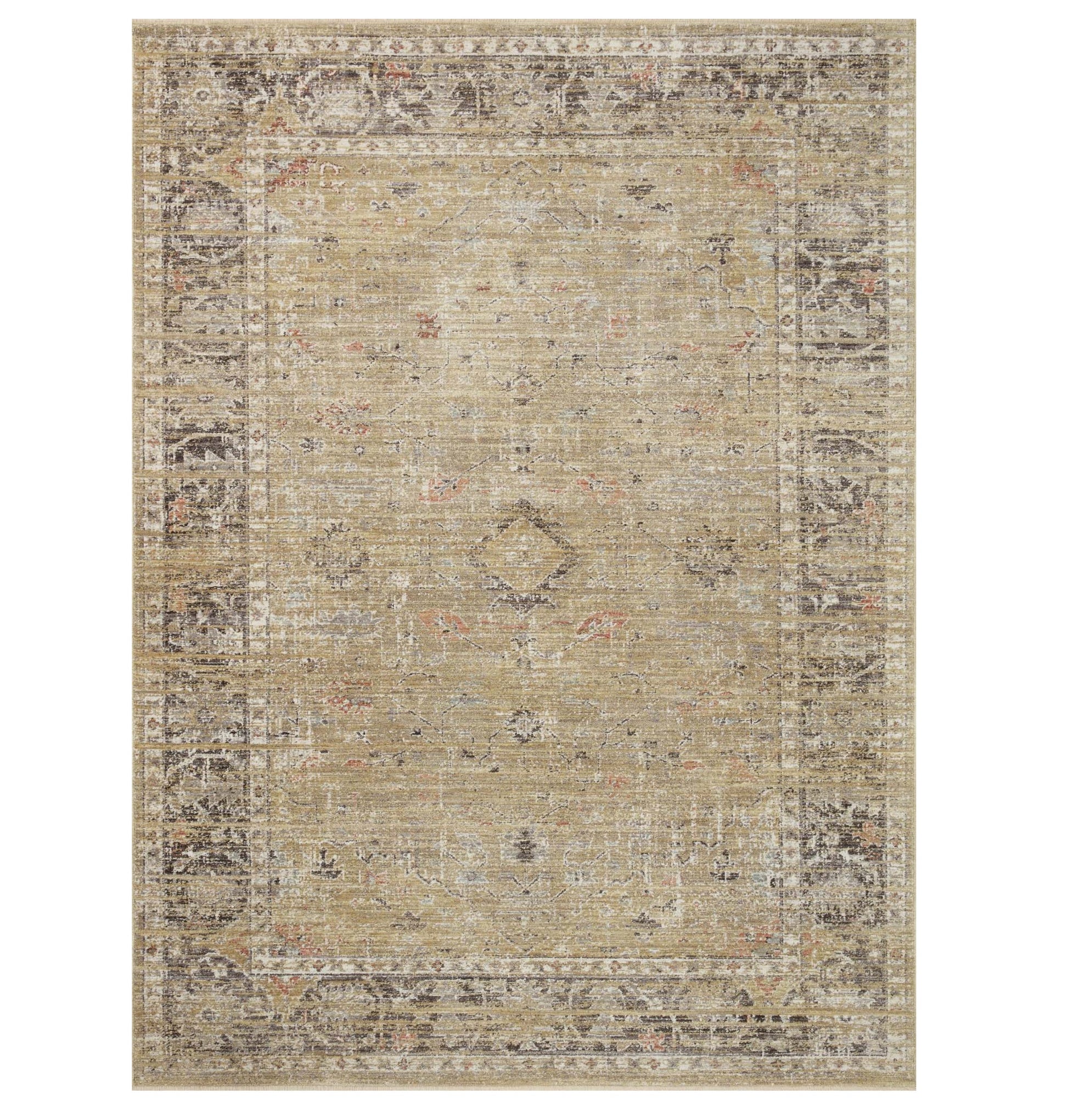 Millie Gold Charcoal Rug