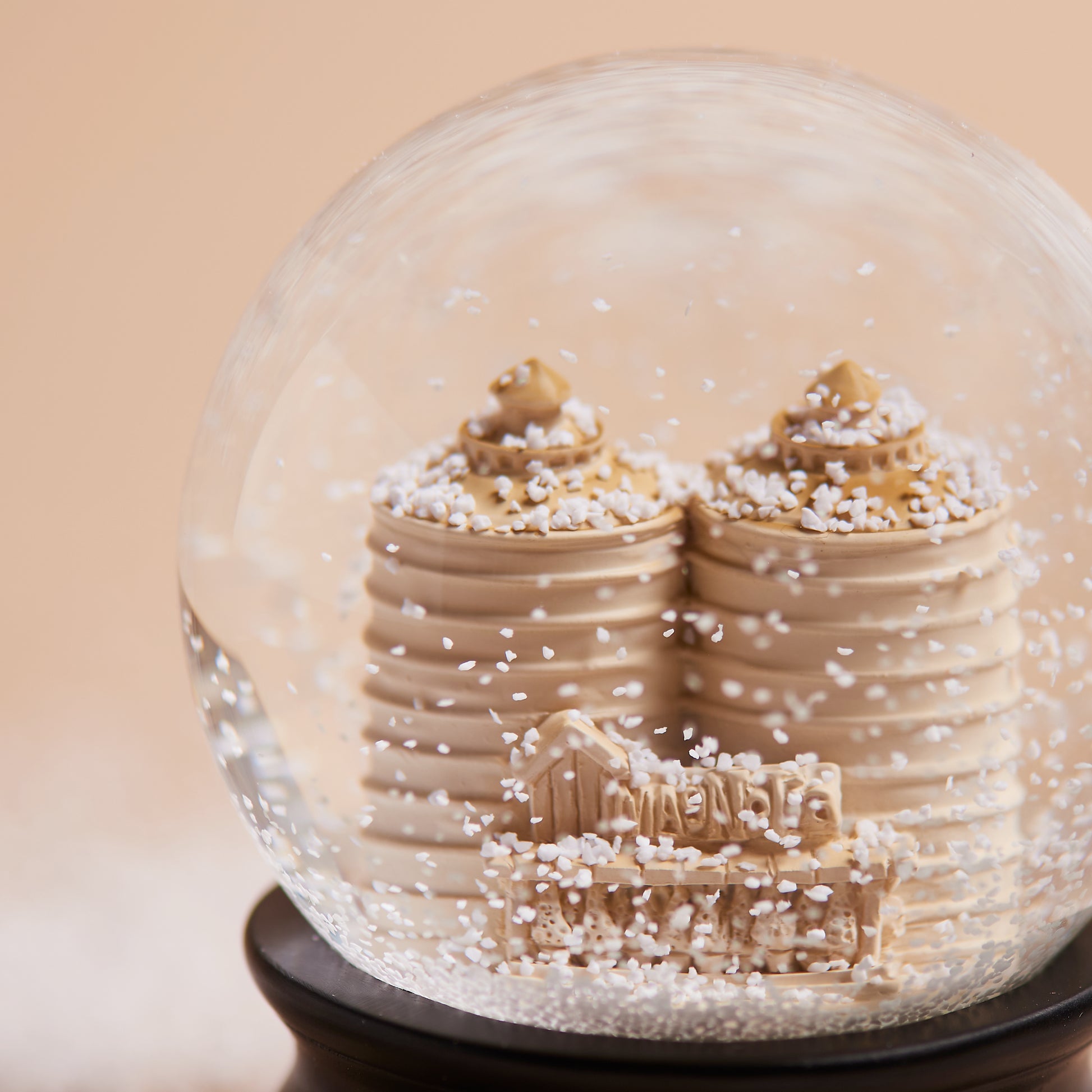 magnolia silos snowglobe