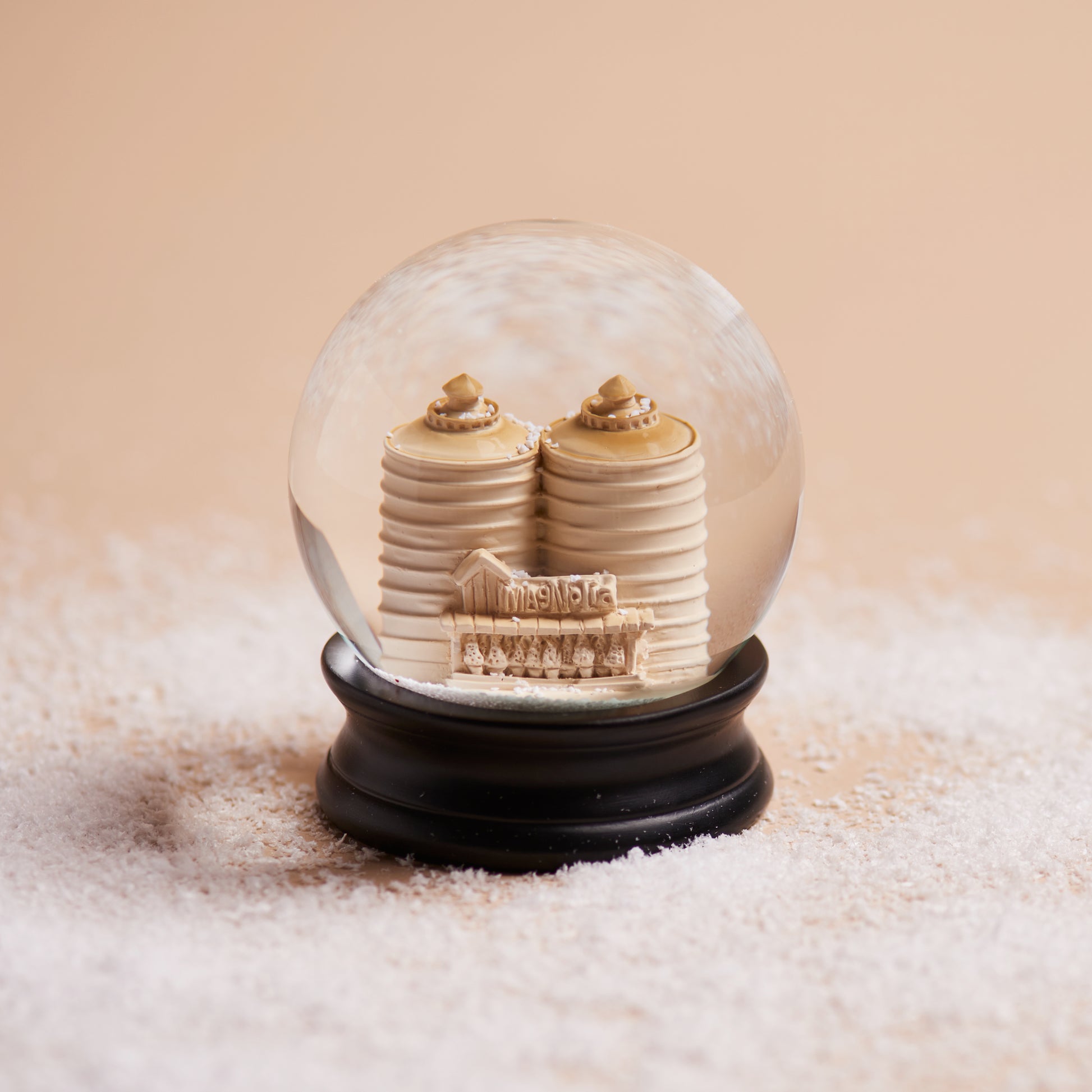 magnolia silos snowglobe