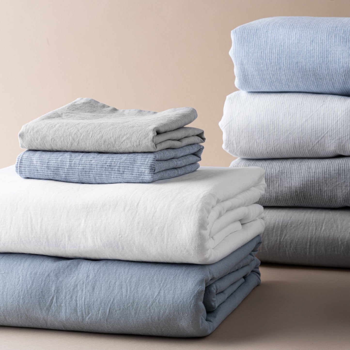 magnolia linen cotton duvet cover bedding in white