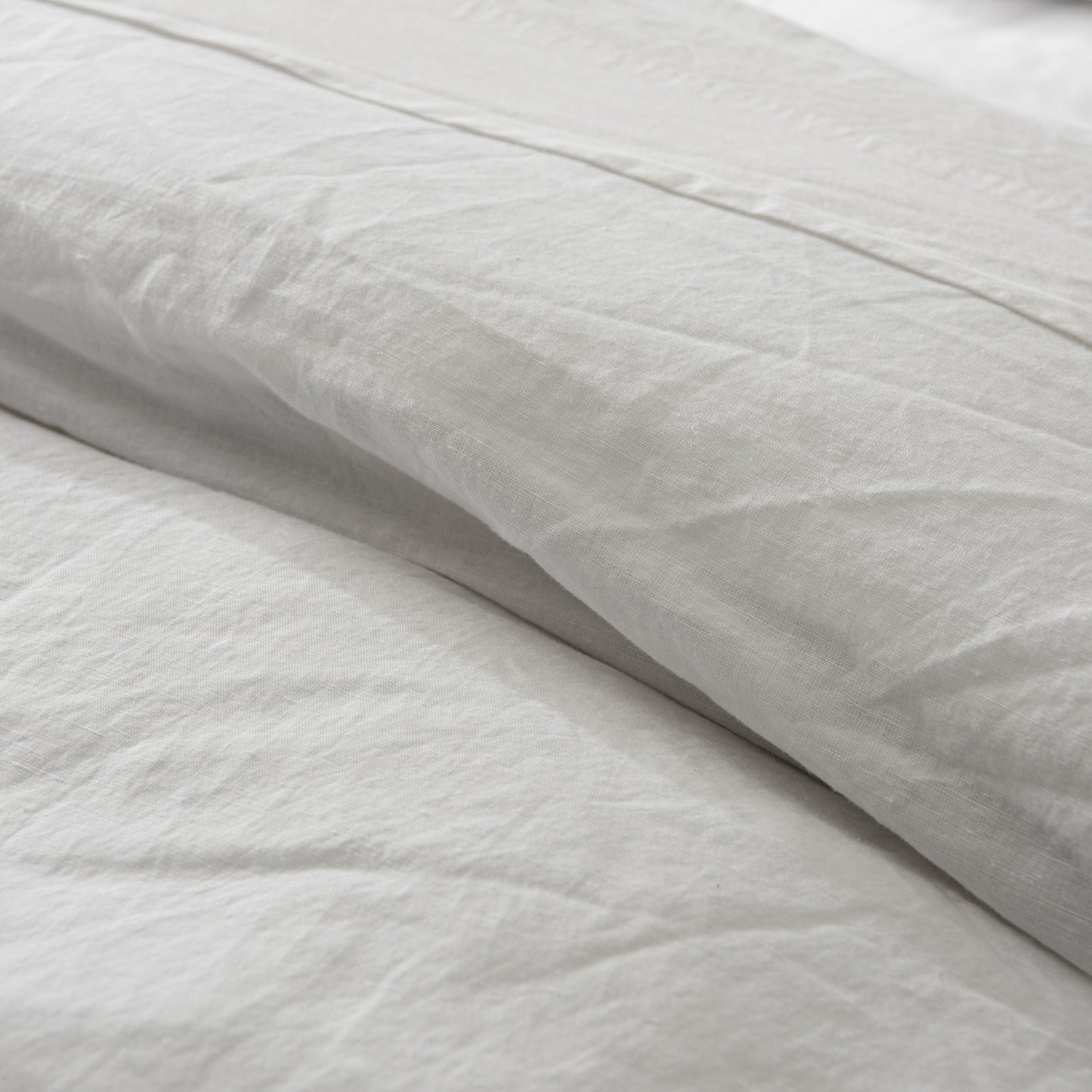 magnolia linen cotton duvet cover bedding in white