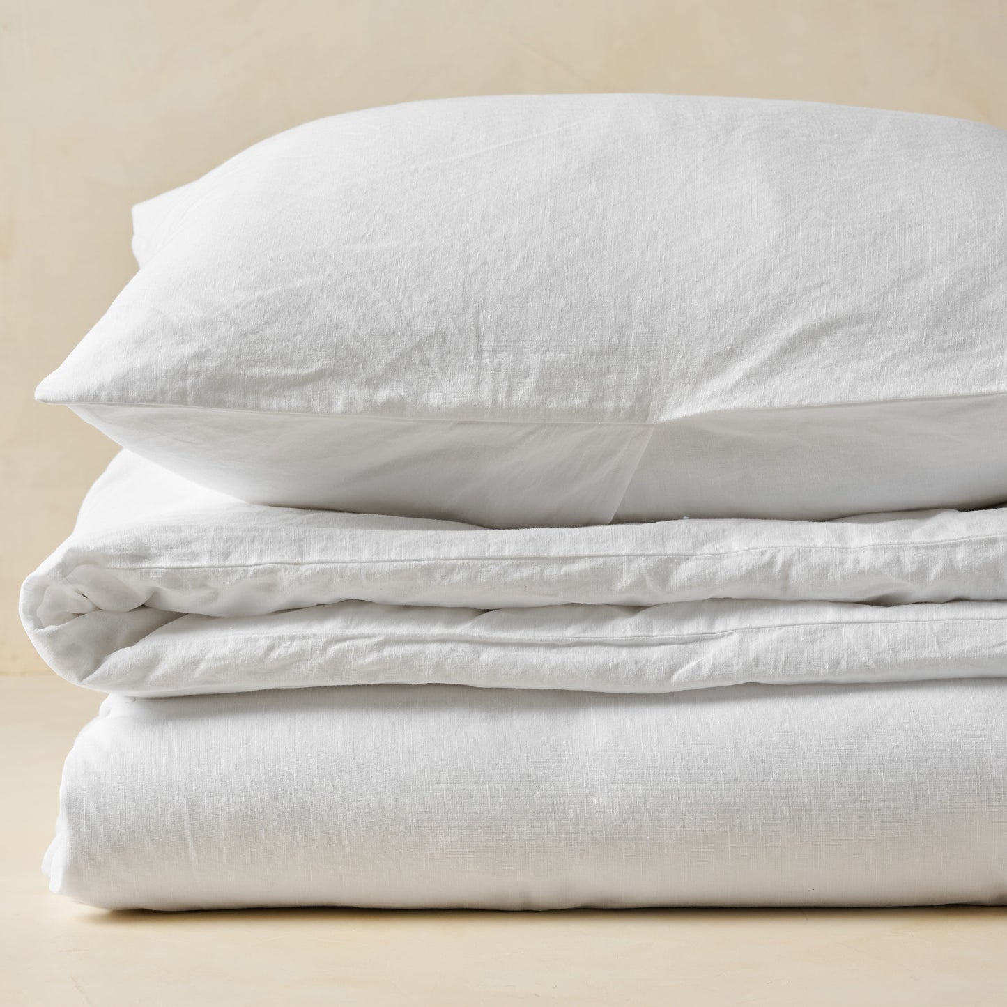 Optic White Linen Cotton Sham